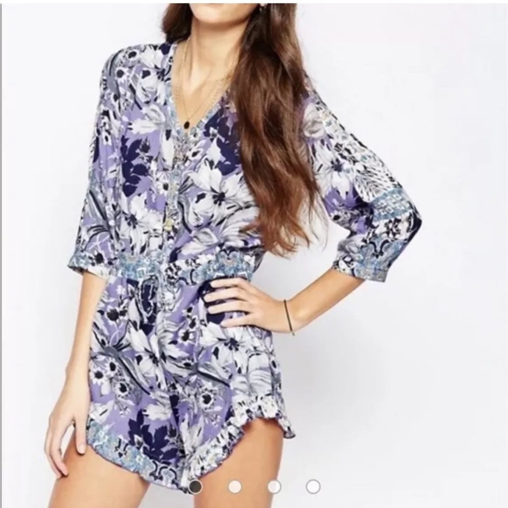 Anthropologie Raga Sweet Escape India Boarder‎ Romper. NWT. Retail 99